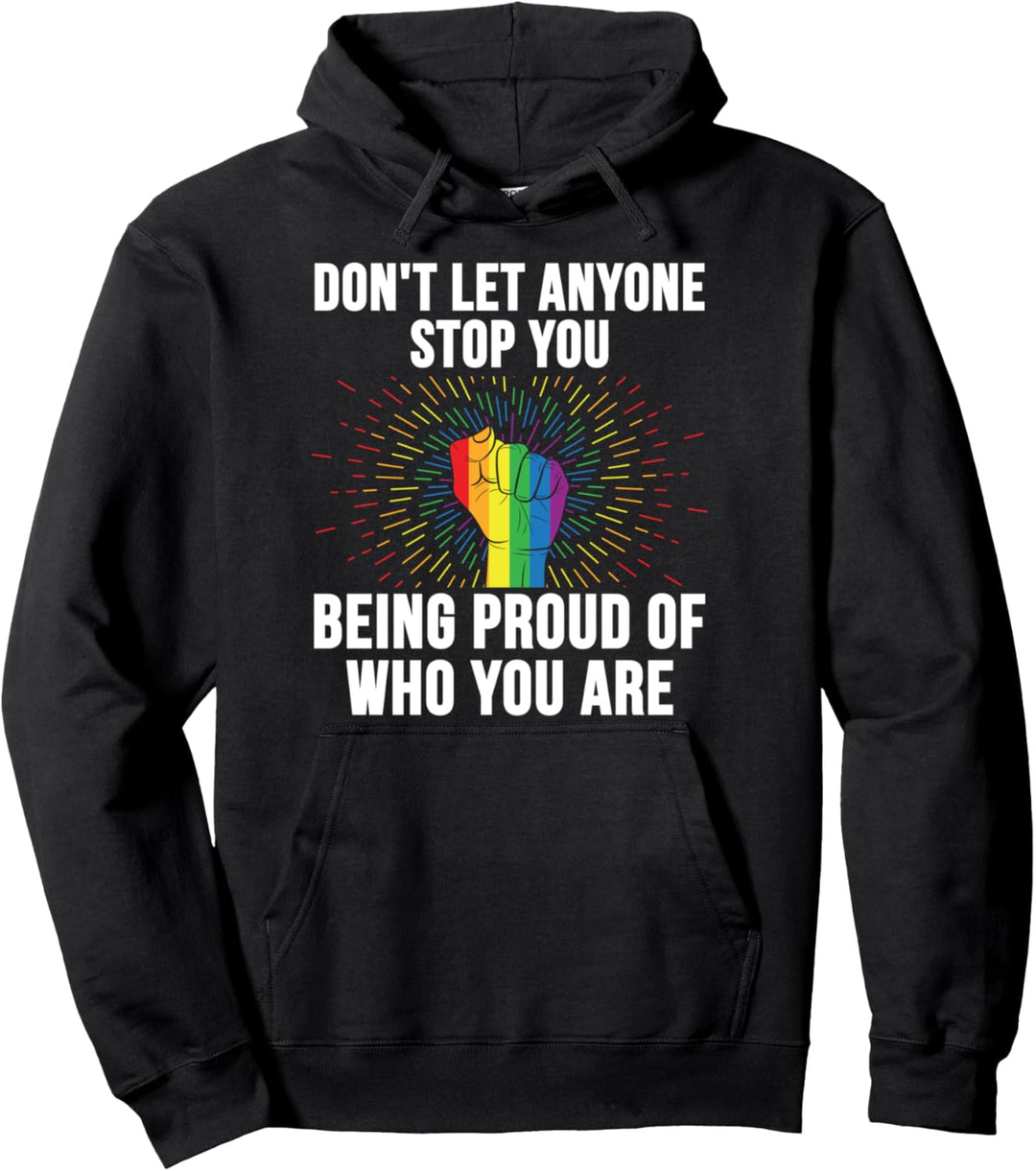 LGBTQ Pride Spruch Queer Gay Lesben Bisexuelle Regenbogen Pullover Hoodie
