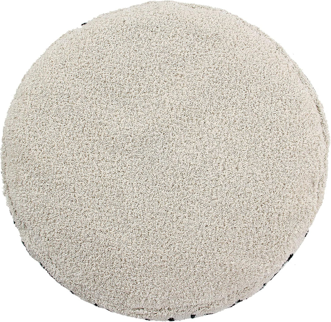 Lorena Canals Puff ABC Natural, Schwarz -100% natürliche Baumwolle/füllung: 100% Polyester - 70x70 c