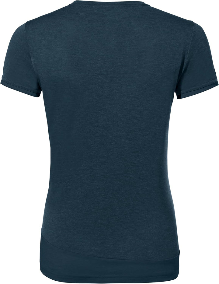 VAUDE Women's Sveit Shirt - T-Shirt Damen Dark Sea Uni 34, Dark Sea Uni 34