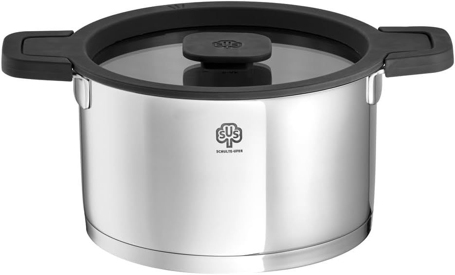 Schulte-Ufer Fleischtopf Maxa by Barski Design 64119-24, Edelstahl, 24 cm, ca. 5,5 l FT 24 cm, FT 24