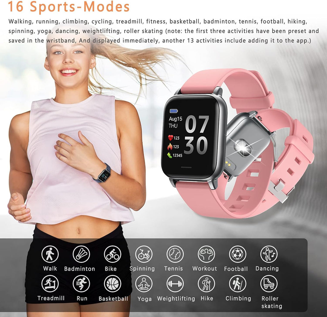 SUPBRO Fitness Tracker Smartwatch Wasserdicht IP68 Fitness Armband mit Pulsmesser Aktivitätstracker