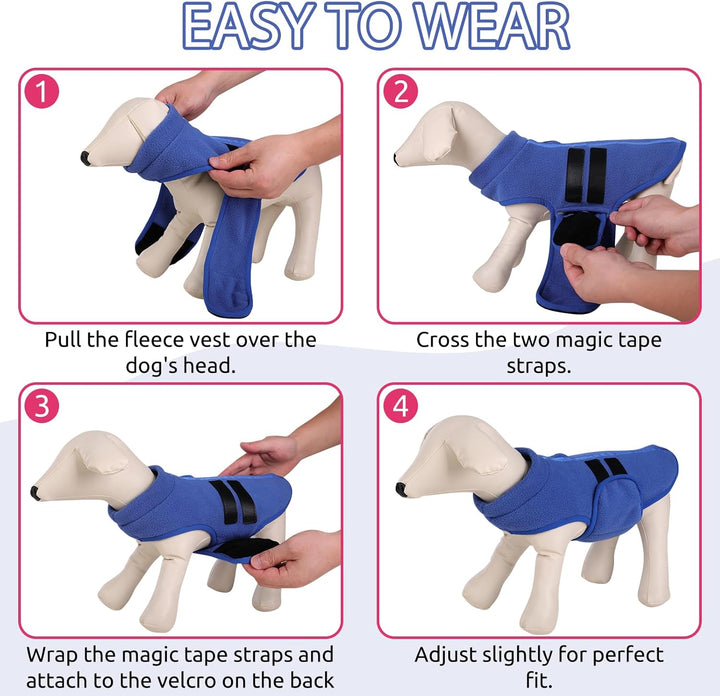 Hundepullover Fleece Weste Hundemäntel Winter Warmer Hundeweste für Kleine Hunde Weicher Fleece Hund