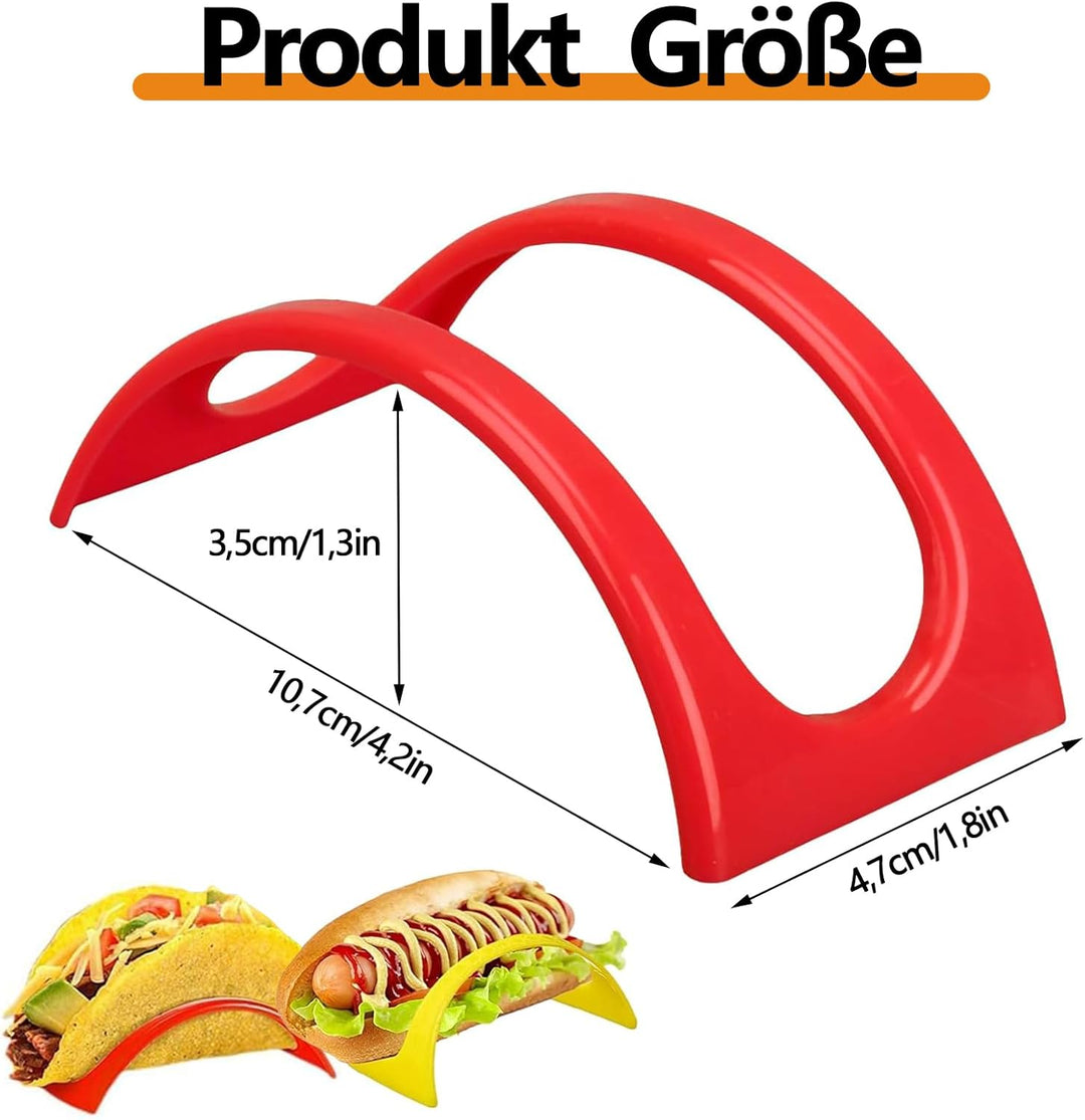 Taco Halter Ständer, 12 Stück Taco Halter, Taco Schalen, Hartplastik Taco Shell Halter Rack, Taco St