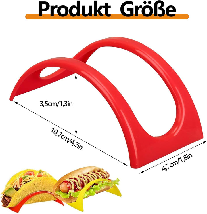 Taco Halter Ständer, 12 Stück Taco Halter, Taco Schalen, Hartplastik Taco Shell Halter Rack, Taco St