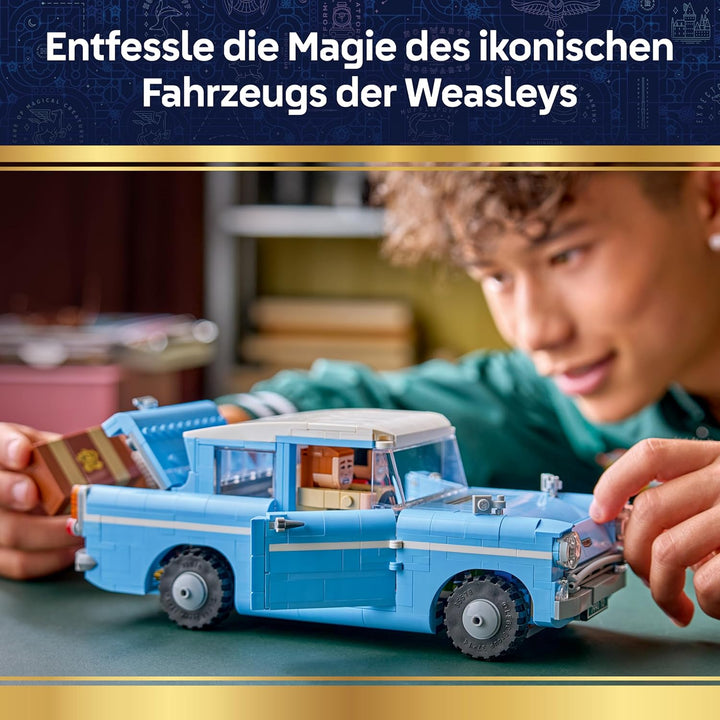 LEGO Harry Potter Fliegender Ford Anglia - Auto Spielzeug Set für Kinder mit 3 Figuren zum Spielen u
