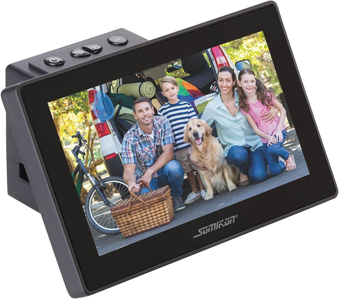 Somikon Negativ Scanner: Stand-Alone-Dia- & Negativscanner, 17,8 cm/7"-IPS-Display, 25 MP, HDMI (Dia