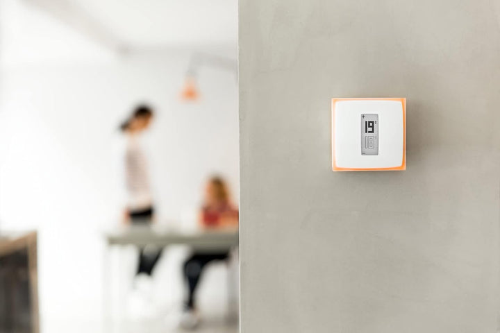 Netatmo Smart Thermostat Zur Steuerung von Heizungsanlagen, NTH01-DE-EC, Orange, Weiss Smartes