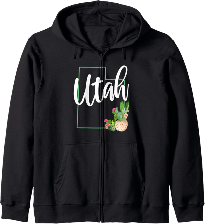 Utah Kaktus USA Amerika Souvenir Kapuzenjacke