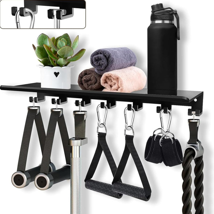 Wandregale Aus Metall, Wandregal Mit T-Schloss, Regalhalter Mit Adapter-Halterung, Für Workout, Fitn