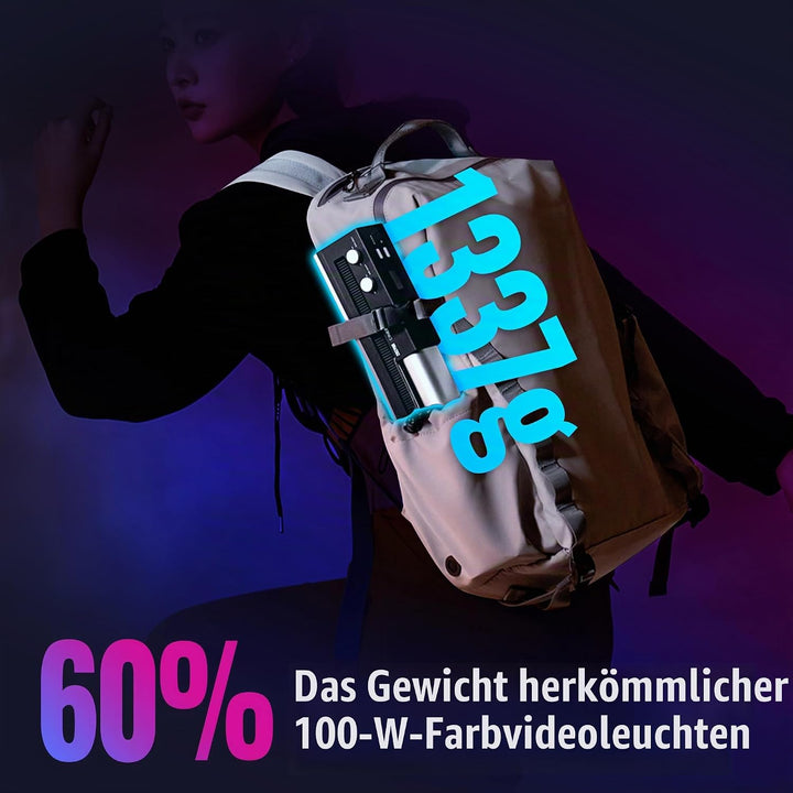 ZHIYUN CINEPEER C100 Combo 100W RGB Lichtstab, APP-Steuerung Videoleuchte Handgehalten 2700K-6500K C