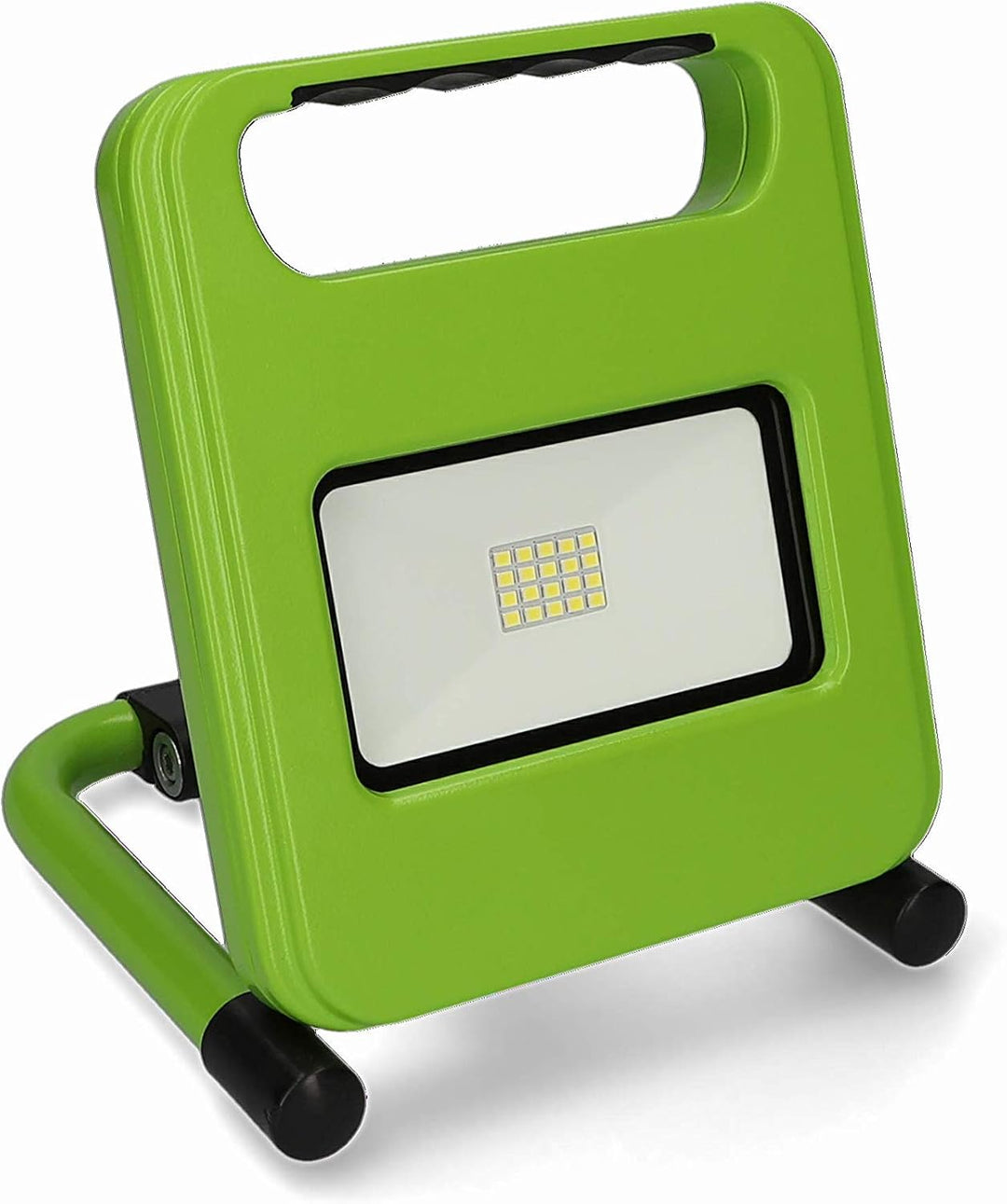 UNITEC LED Arbeitsstrahler mit Akku, 700 Lumen, 10W, faltbar, tragbar, Powerbank, aufladbar per Micr