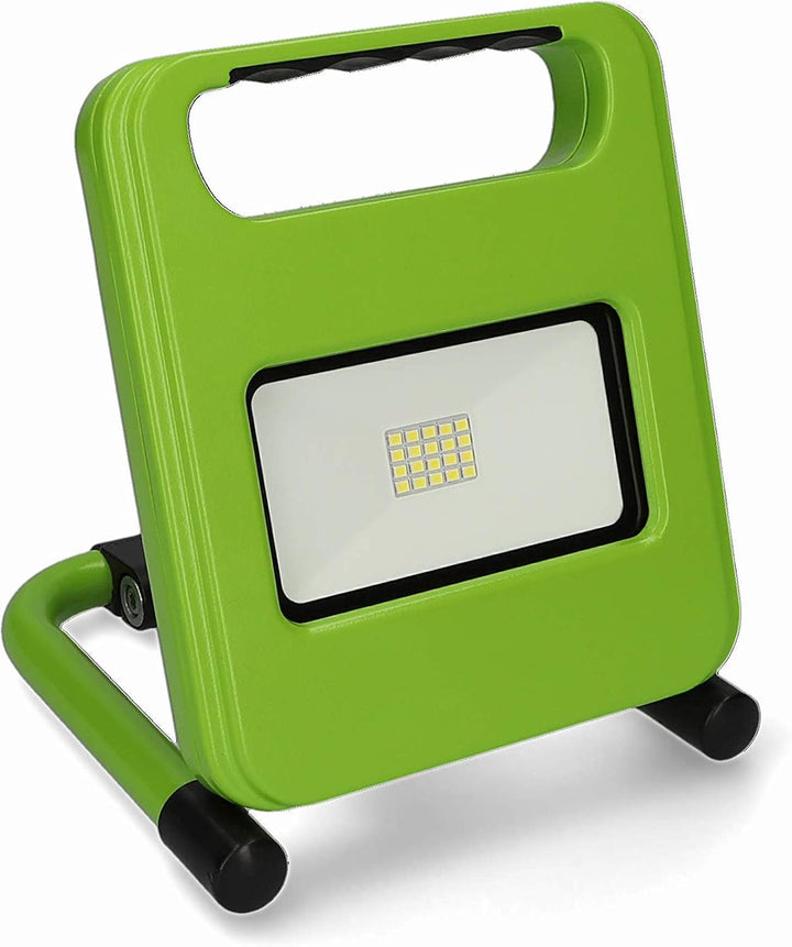 UNITEC LED Arbeitsstrahler mit Akku, 700 Lumen, 10W, faltbar, tragbar, Powerbank, aufladbar per Micr