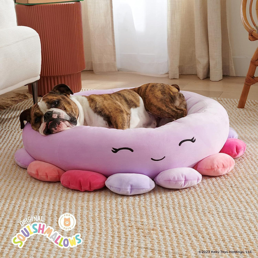 Squishmallows JPT0086 - Beula der Oktopus Tierbett 50 cm, offizielles Jazwares Plüsch, superweiches