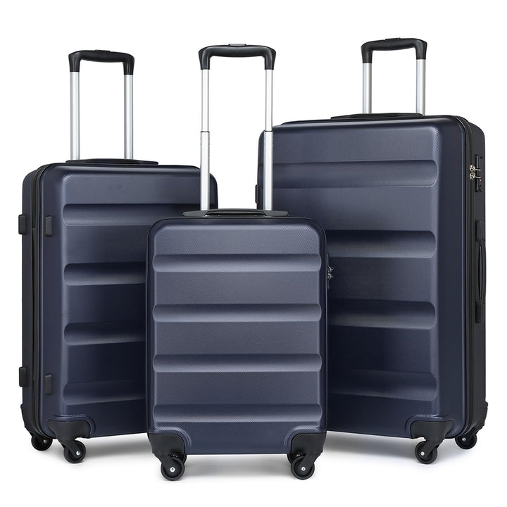 KONO Gepäck-Sets Kofferset Hartschale Koffer Reisekoffer Set 3 teilig Hartschalenkoffer Rollkoffer S