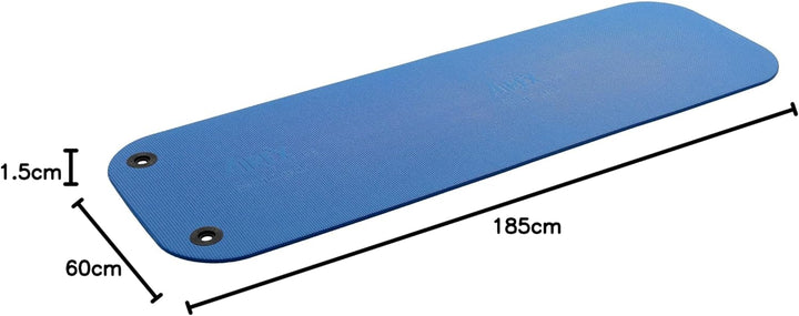 Airex Matte Coronella ca. 185 x 60 x 1,5 cm mit Spezial-Ösen blau, blau