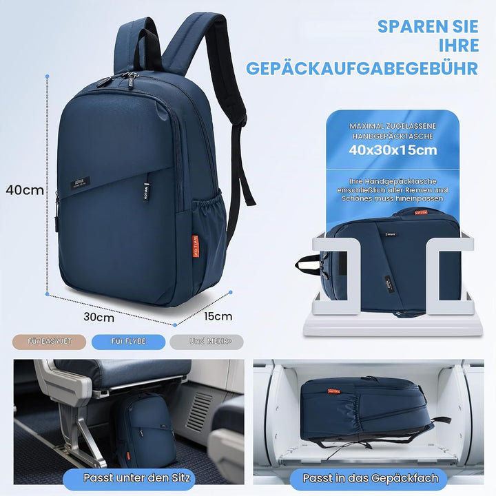 40x30x15cm British Airways Wizzair Reiserucksack Handgepäck Flugzeug Klein Reiserucksack 20L Rucksac