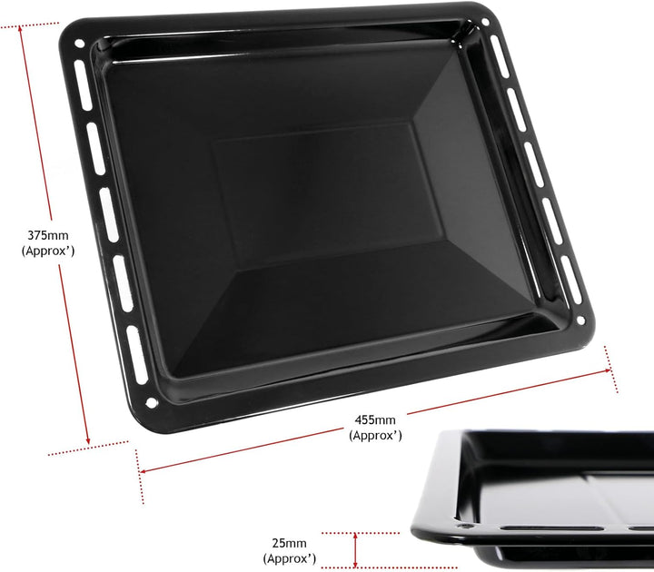 SPARES2GO Bräter / Backblech + ausziehbares verstellbares Regal, kompatibel mit Smeg Backofen Herd