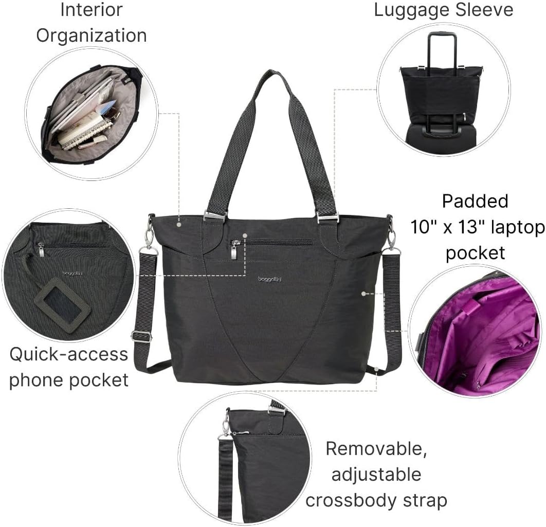 Baggallini Unisex-Erwachsene Tote Avenue Tragetasche – leicht, wasserabweisend, Handgepäcktasche mit