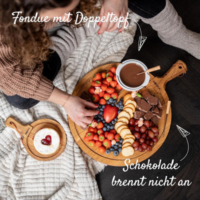 Boska Choco Fondue Petit Marie/Schokoladenfondue-Set „au bain-marie“ / Ohne Anbrennen/Mikrowellengee