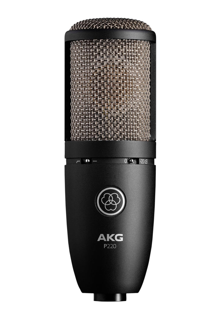 AKG P220 Leistungsstarkes, vielseitiges Aufnahmemikrofon, Studioqualität, Grossmembran, Nierencharak