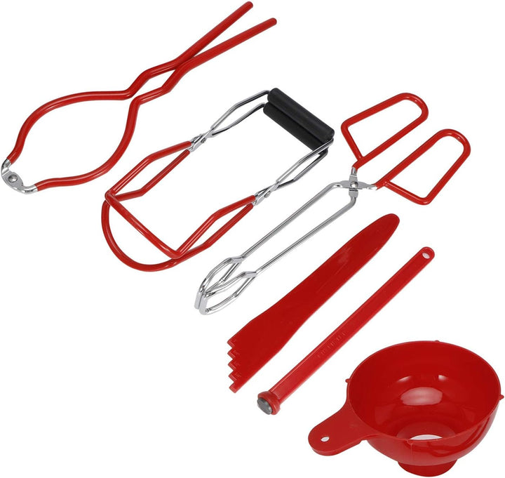 Einmachset 6teilig, Lebensmittelzange, Glasschlüssel, Magnetdeckelheber, Messgerät, Jar Lifter, Tric