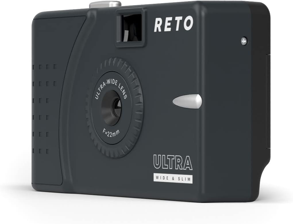 RETO Ultra Wide und Slim 35 mm Wiederverwendbare Tageslicht-Filmkamera – 22 mm Weitwinkelobjektiv, f