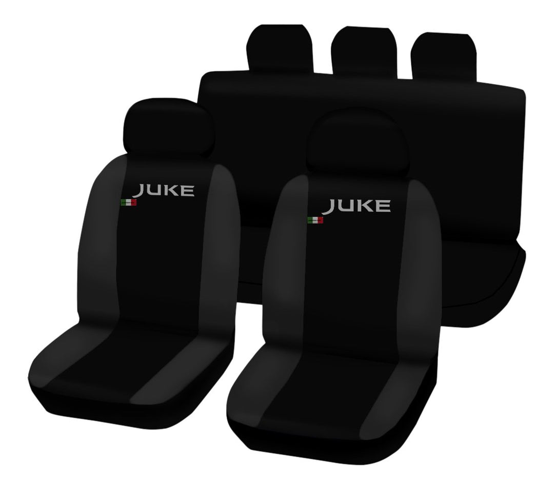 Lupex Shop Juke _ N. Gs Sitzbezüge zweifarbige, Schwarz/Dunkelgrau