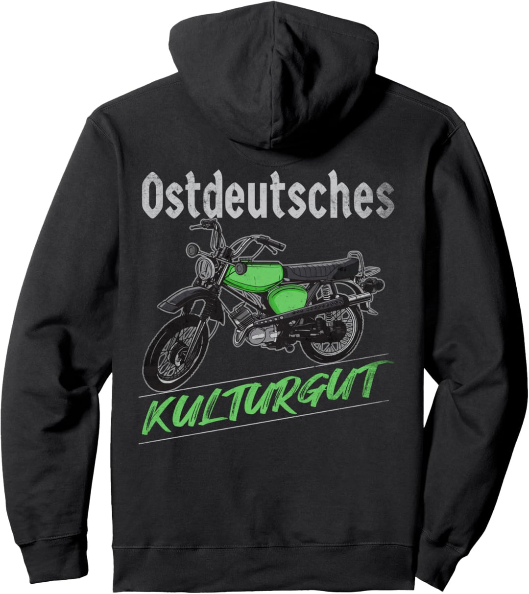 "Ostdeutsches Kulturgut" Enduro Moped s51 Design Simme Pullover Hoodie