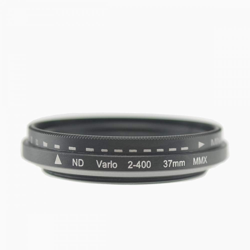 System-S ND Vario Filter 37mm Neutraldichtefilter Schwarz mit Hülle für iPhone 12 Pro Max