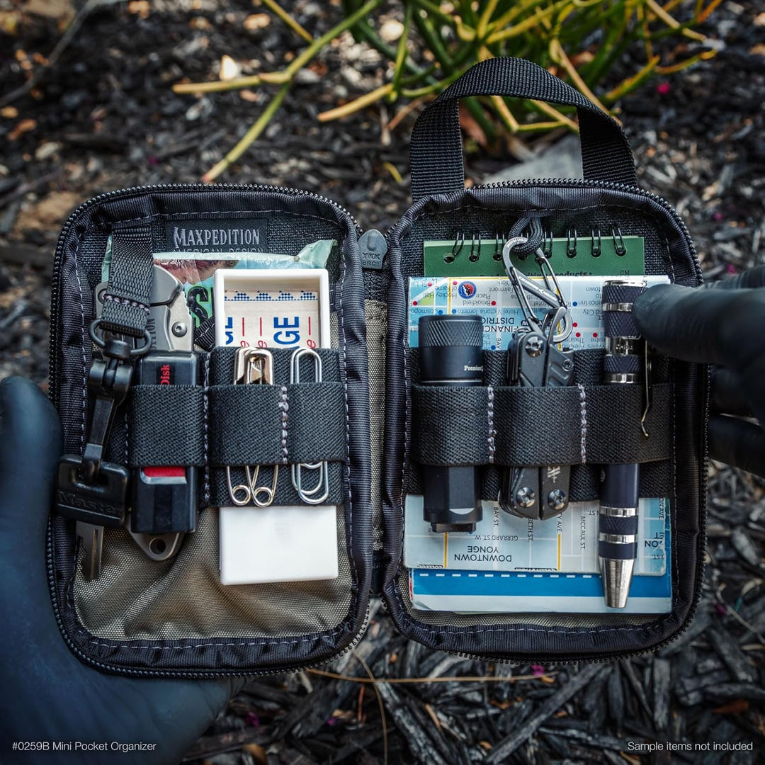 Maxpedition Mini-Taschen-Organizer Schwarz, Schwarz