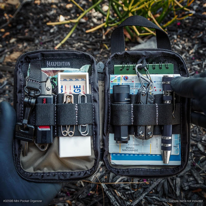 Maxpedition Mini-Taschen-Organizer Schwarz, Schwarz