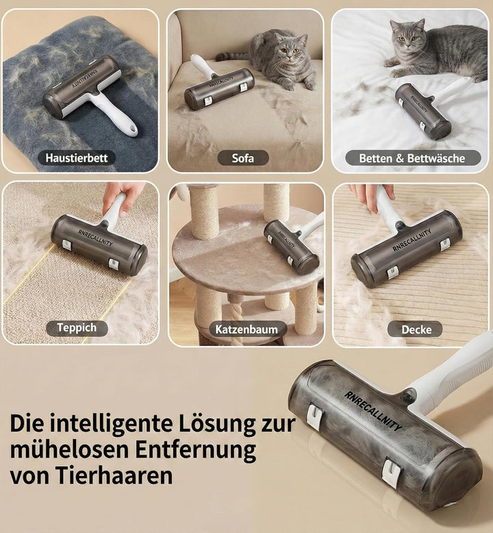 Tierhaarentferner für Sofa, Kleidung, Teppich & Auto – Wiederverwendbare Bürste & Fusselbürste für H