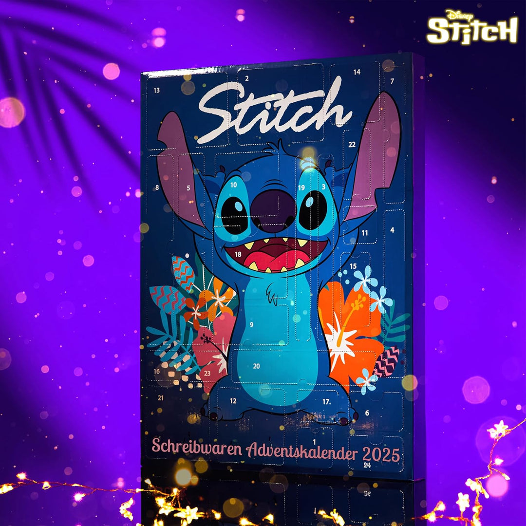 Disney Stitch Adventskalender 2023 Schreibwaren Lilo und Stitch Kinder: 24 Überraschungen mit Schrei