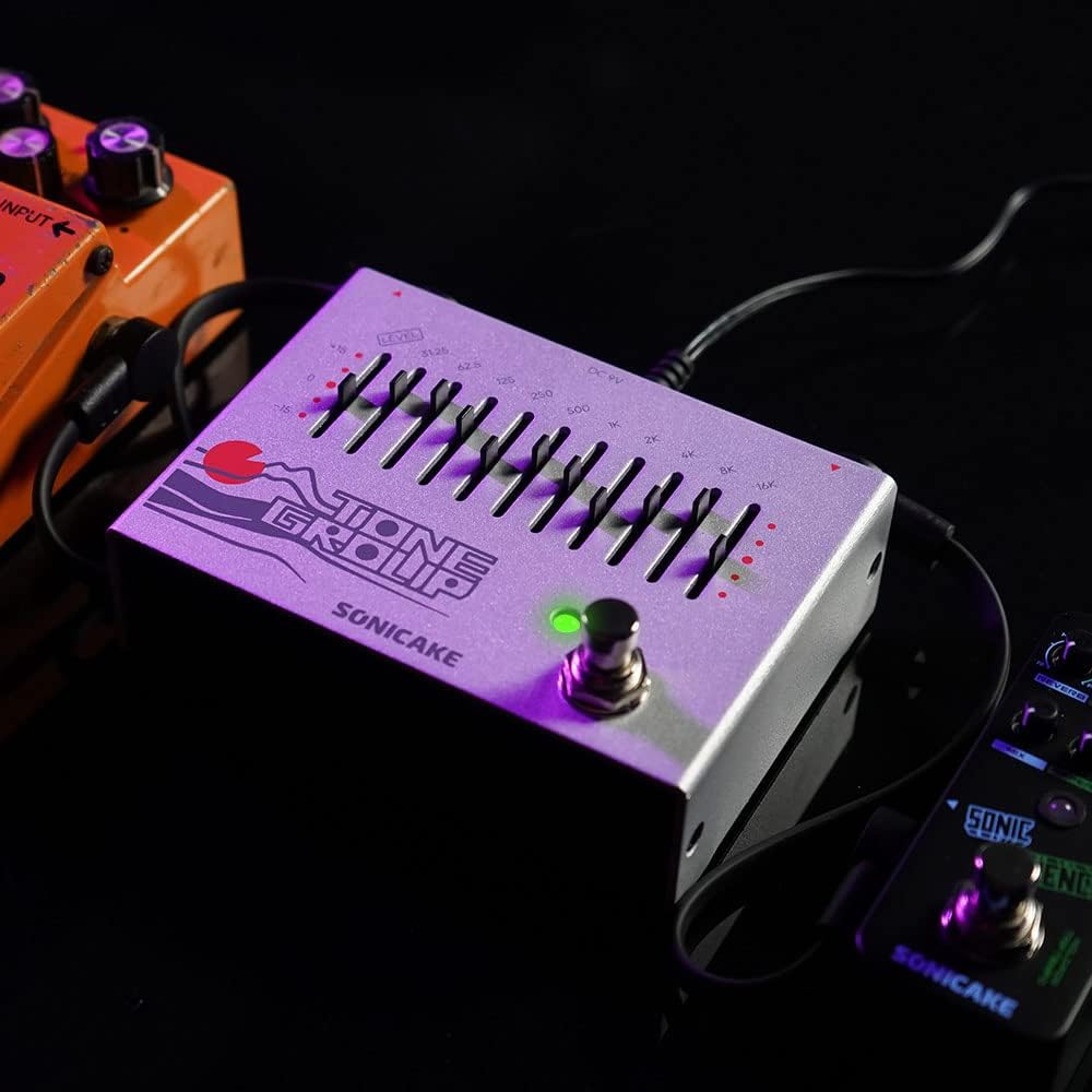 SONICAKE EQ Equalizer Gitarren Effektpedal 10-Band Tone Group, EQ Equalizer