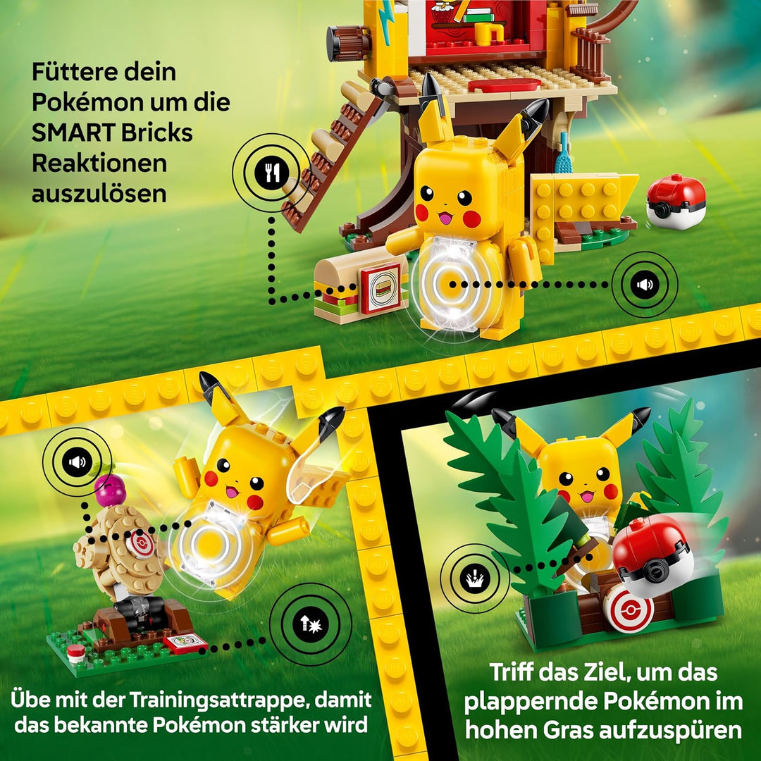LEGO Pokémon SMART Play: Trainingshaus mit Pikachu - interaktives All-in-1 Spielset mit SMART Brick,