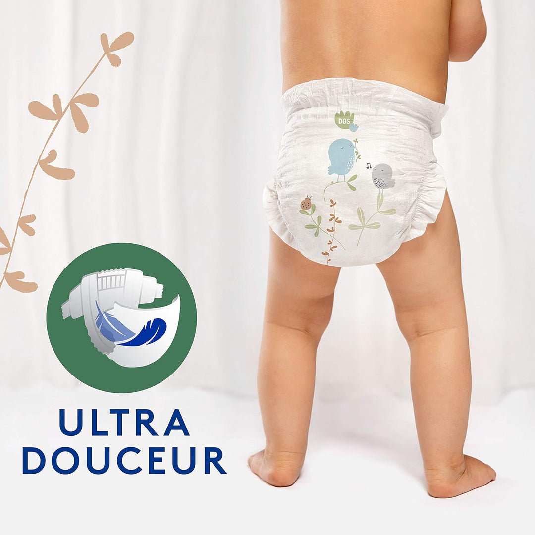 Lotus Baby Douceur Naturelle – Windeln Grösse 3 (5-9 kg) Pack 1 Monat – 172 Windeln Taille 3 (172 Un