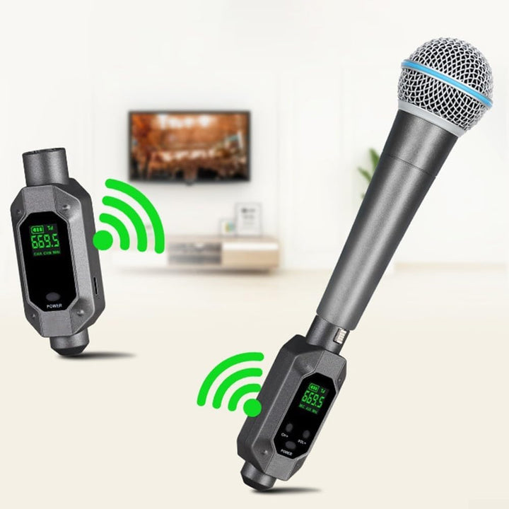 SPORTARC Drahtloser Xlr-Sender und XLR-Empfänger, kabelloser Mikrofon-Audio-Transmitter-Empfänger, d