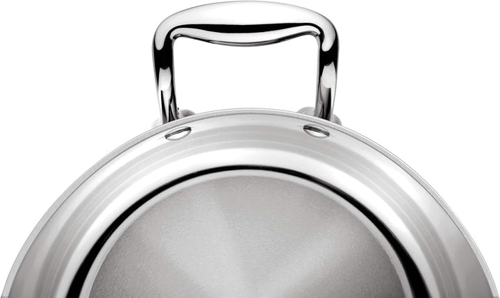 Lagostina ACCADEMIA LAGOFUSION Fleischtopf, Edelstahl, 24 cm (6,7 l) + Deckel, für alle Herdarten, a