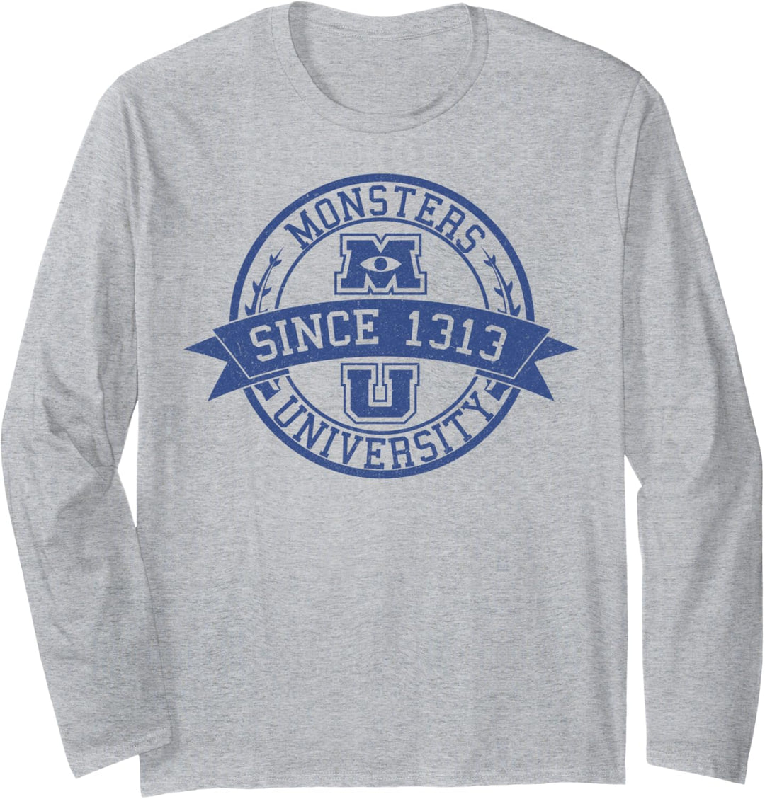 Disney Pixar Monsters University Since 1313 Logo Langarmshirt