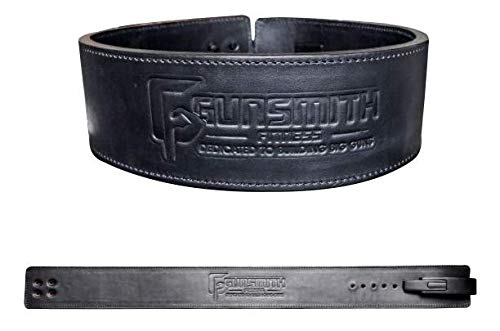 Gunsmith Gewichthebergürtel - Ultra-Premium Handgefertigt Schwarz Gewichtsgürtel für Herren und Dame