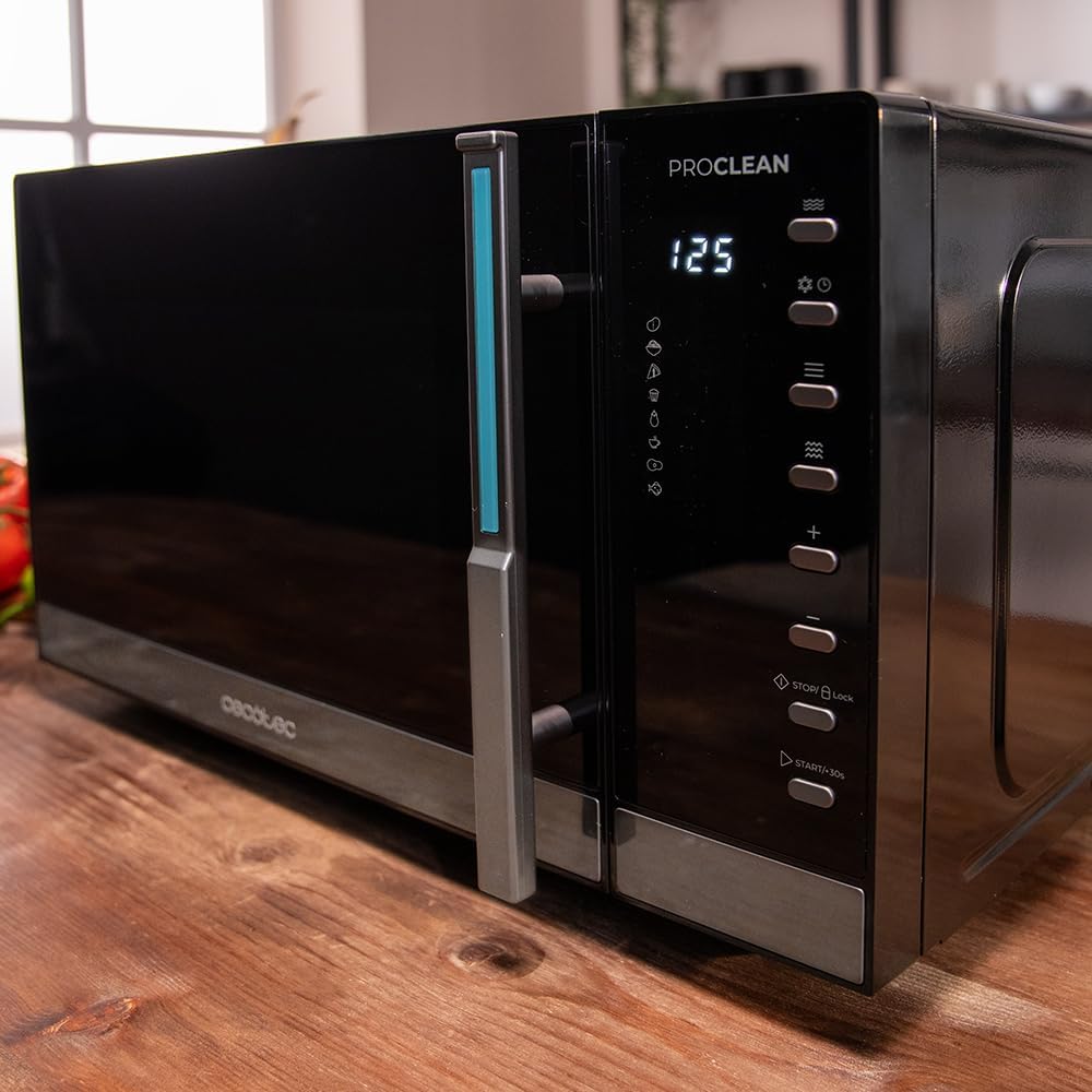 Cecotec Proclean 5130 Digitale Mikrowelle mit Grill, 23 l, 800 W und 1000 W Grill, Gleichmässiges Ko