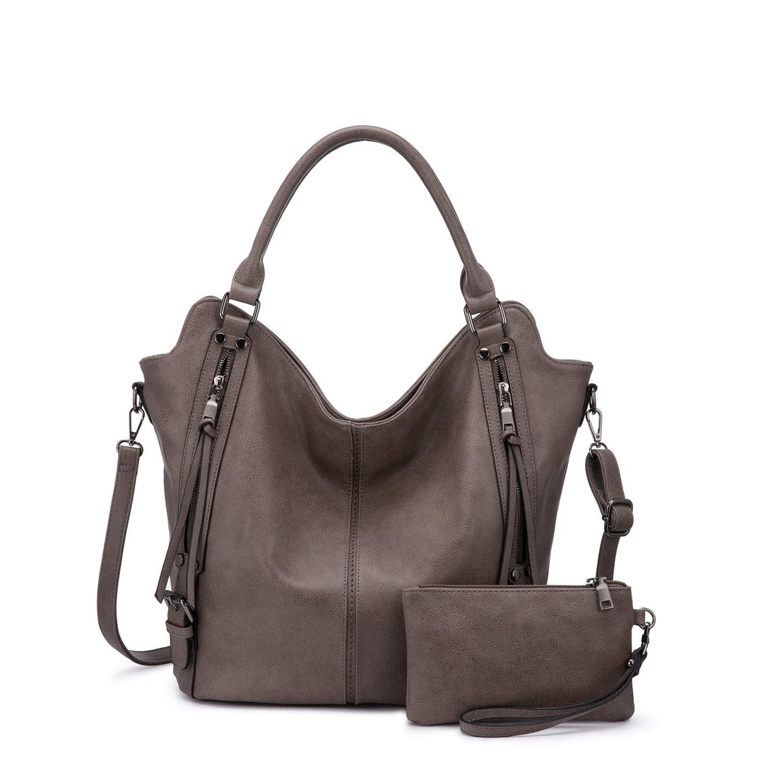 Realer Damen Handtaschen Gross Shopper Lederhandtasche Schultertasche Umhängetasche Geldbörse Hobo D