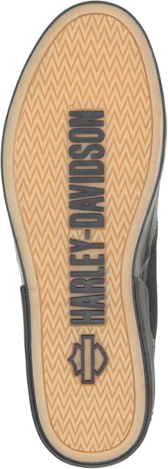 Harley-Davidson Unisex RosemontSneaker 34/35 EU Schwarz, 34/35 EU Schwarz