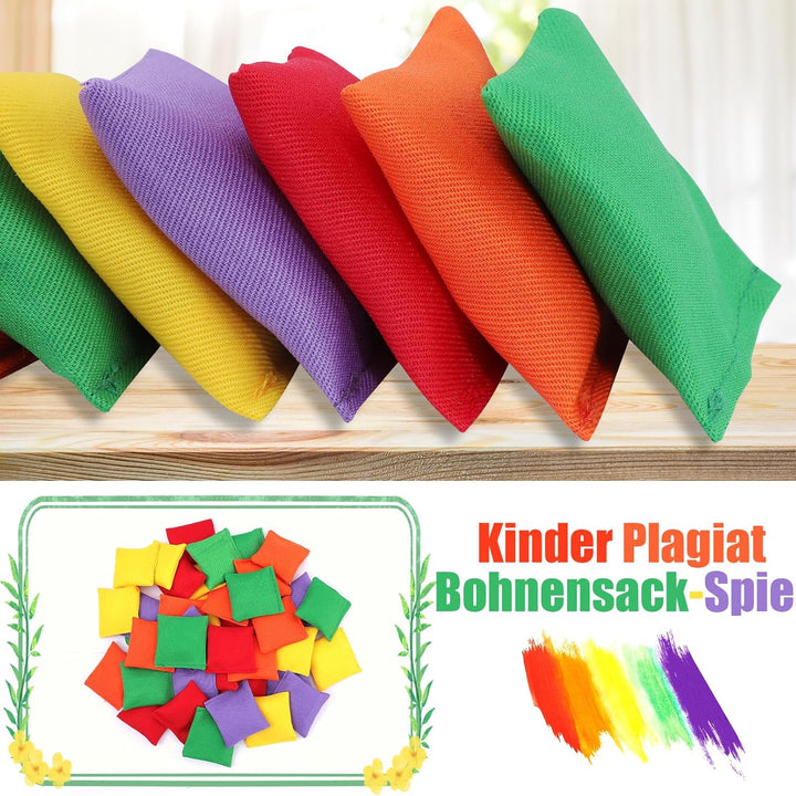 20 Stück Cornhole Säckchen,Nylon Sitzsäcke Werfen,Bohnensäckchen mit Tragetasche,Wurfsäckchen für Co