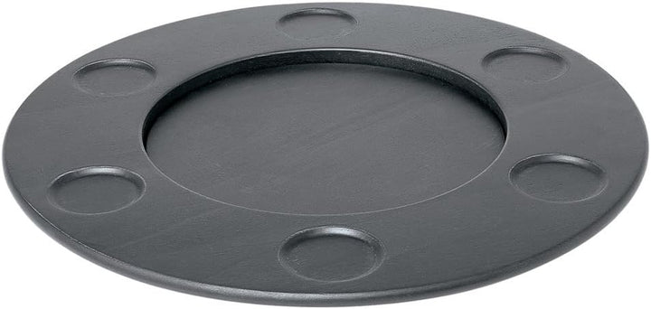 Alessi SG61 B MAMI Drehkarussel für Fondue aus Holz, 6.5 x 47.5 x 27 cm