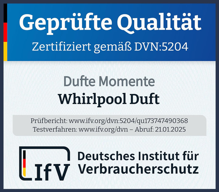 Dufte Momente | Whirlpool Duft 260ml | Jasmin | mit naturreinen und natürlichen ätherischen Ölen | k