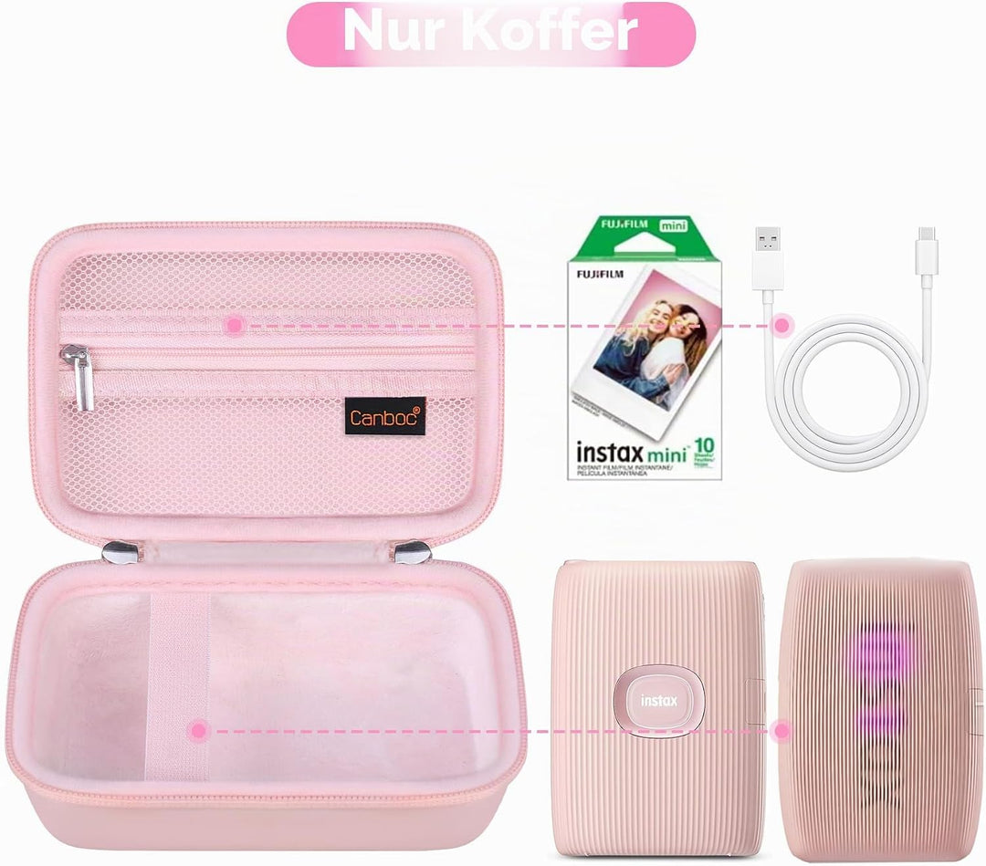 Canboc Hartschalenkoffer für Fujifilm Instax Mini Link 2/Instax Mini Link Smartphone Drucker/Fujifil