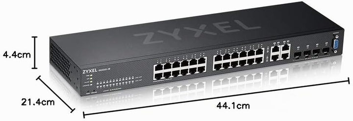 ZyXEL GS2220-28-EU0101F Network Switch Managed L2 Gigabit Ethernet (10/100/1000) Black, GS2220-28-EU