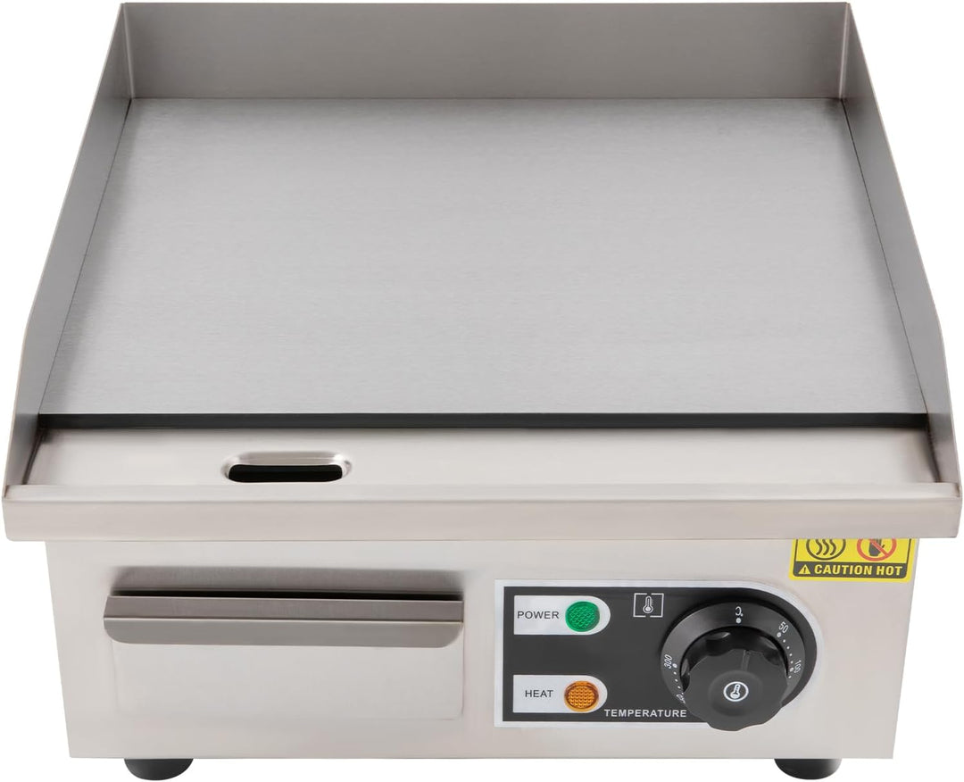 2000W Kommerzielle elektrische Grillplatte, Edelstahl Grill, 14 Zoll elektrische Grillplatte 35.5 *