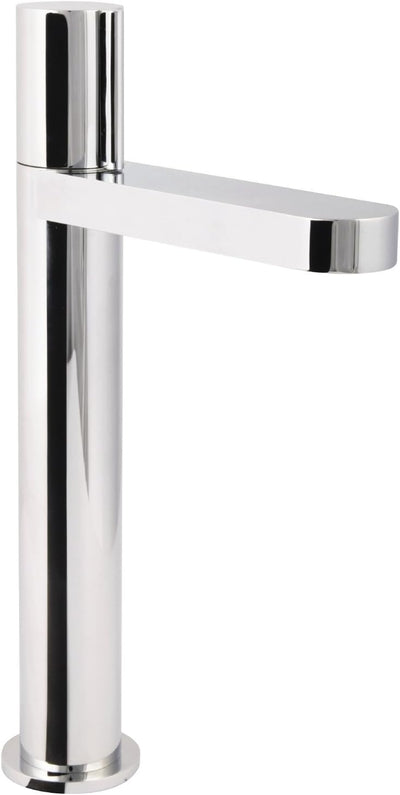 'aquaSu® Einhandmischer Agona für Waschtisch I Hoch I Chrom I Wasserhahn für Aufsatzwaschbecken I Ei